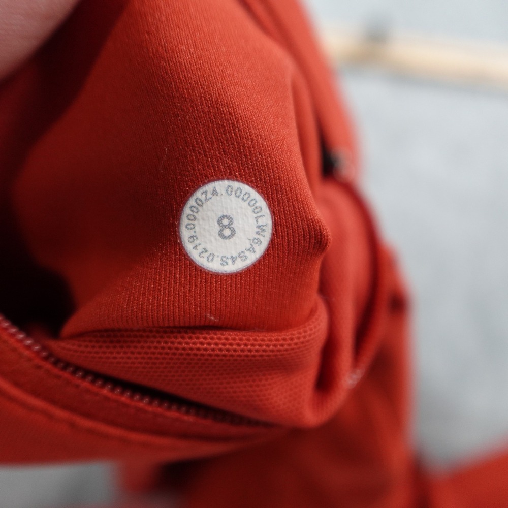 Lululemon Leggings Women Eight Red Speed Up Crop 21" Run Gym Athletic Workout - Picture 8 of 10